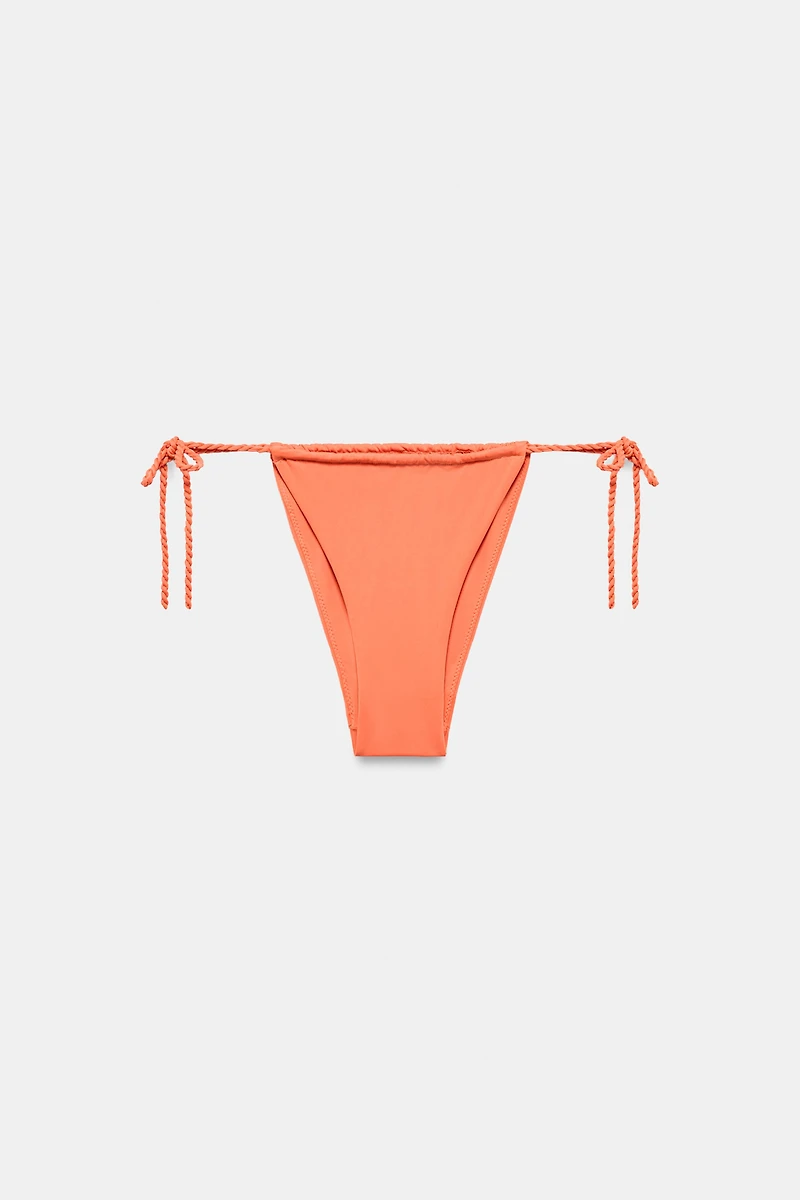 SOLID RUCHED BIKINI BOTTOMS