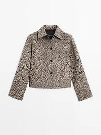 Manteau court laine