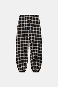 ZW COLLECTION PLAID BALLOON PANTS