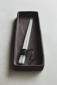 CERAMIC TRAY WITH RECTANGULAR EDGES