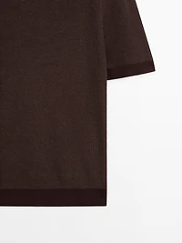 100% cotton knit polo shirt
