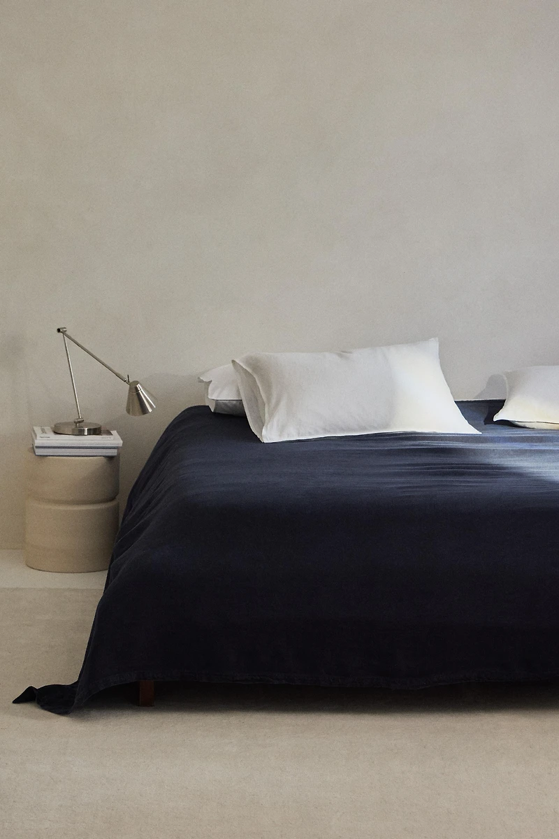 COUVRE-LIT LIN DÉLAVÉ (400 G/M²)