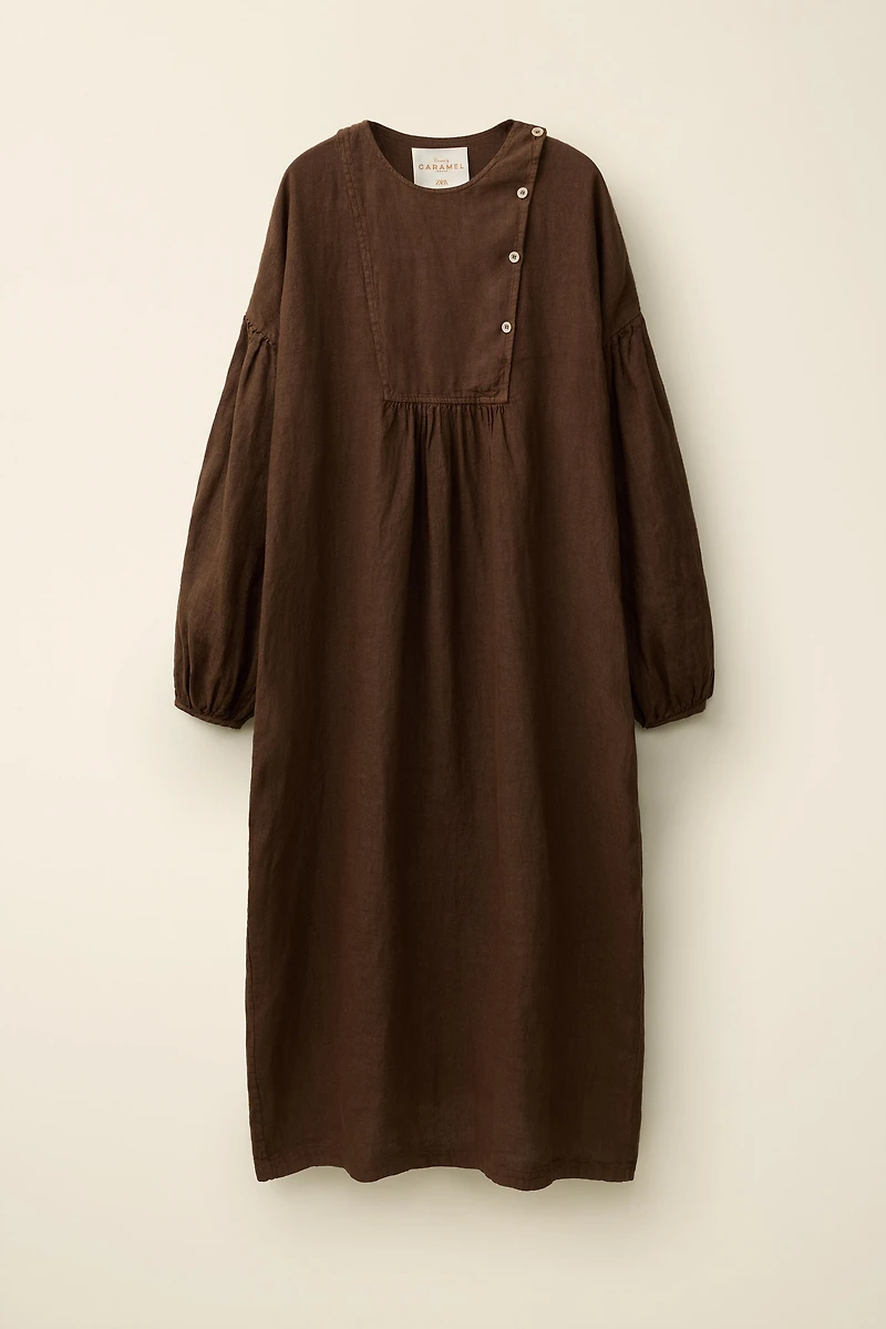 100% LINEN DRESS CREATED BY CARAMEL LONDON X ZARA
