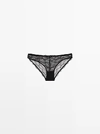 lace briefs with blonde detail