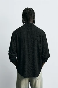 TEXTURED PLAID SHIRT