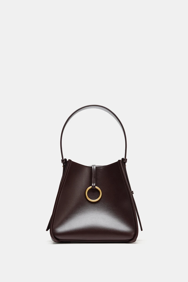 MINI SAC SEAU AVEC ANNEAU MÉTALLIQUE