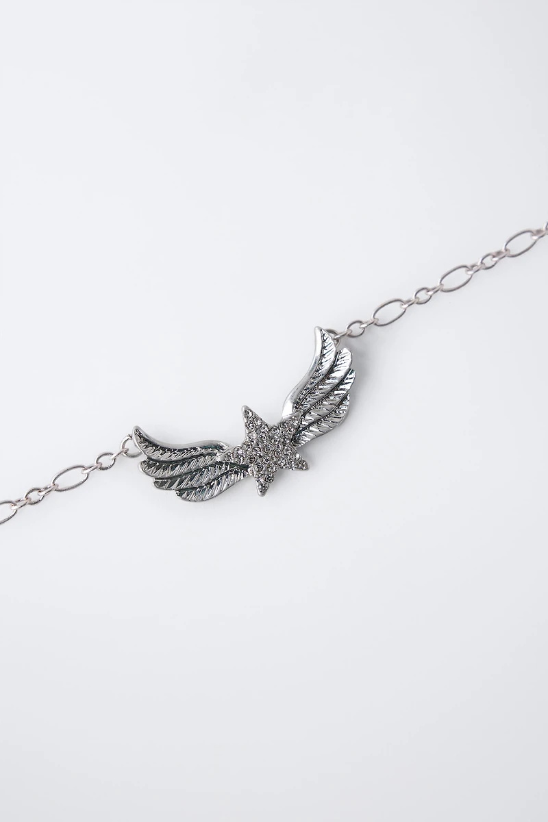 PACK OF TWO WING PENDANT NECKLACES