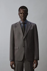 TEXTURED SUIT BLAZER
