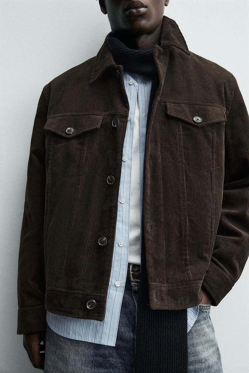 REGULAR FIT CORDUROY JACKET
