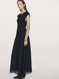 Robe longue bi-matière