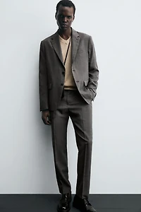 PLAID SUIT PANTS