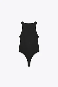 POLYAMIDE HALTER BODYSUIT