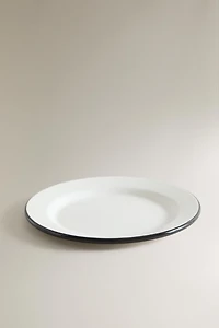 IRON DESSERT PLATE WITH RIM