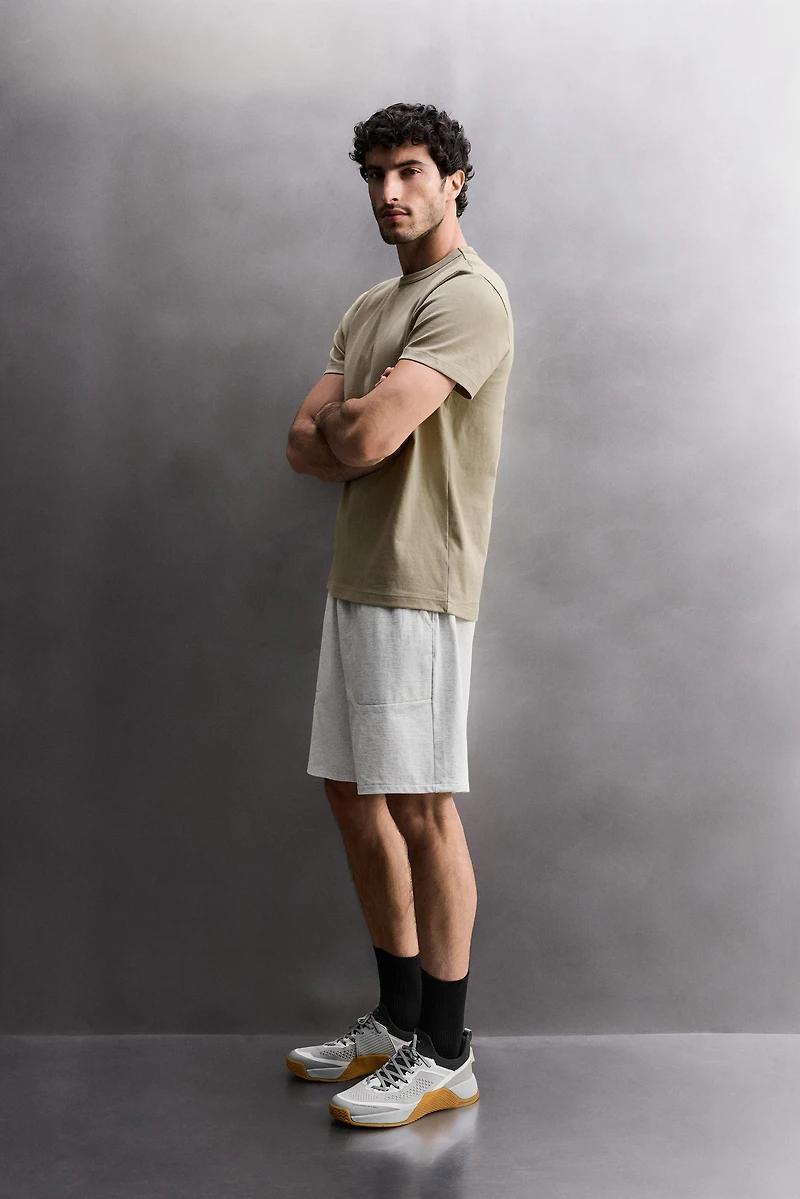 9" COTTON JOGGER SHORTS