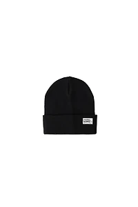 LABEL RIBBED KNIT HAT