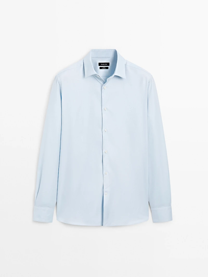 Slim fit 100% cotton Oxford shirt