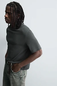 BOXY FIT KNIT T-SHIRT