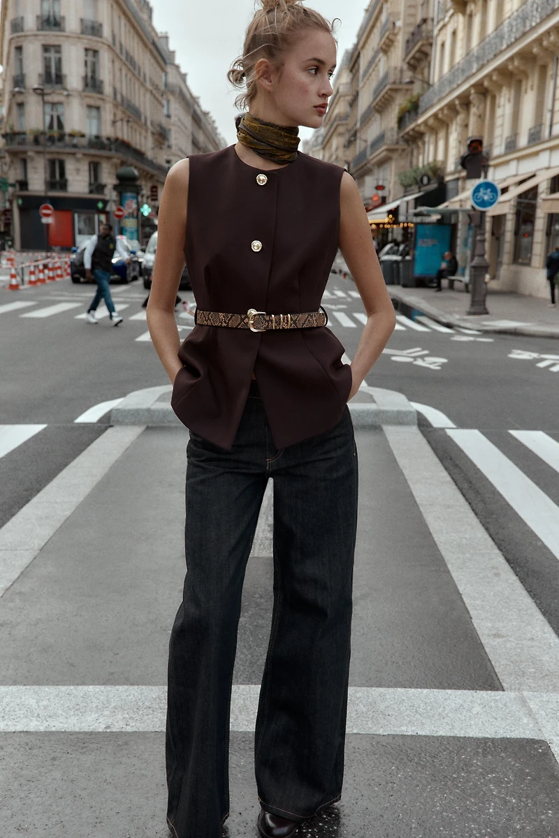 GILET AVEC CEINTURE