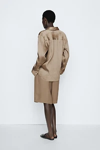 Studio satin flowing shirt