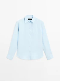 Flowing 100% linen shirt