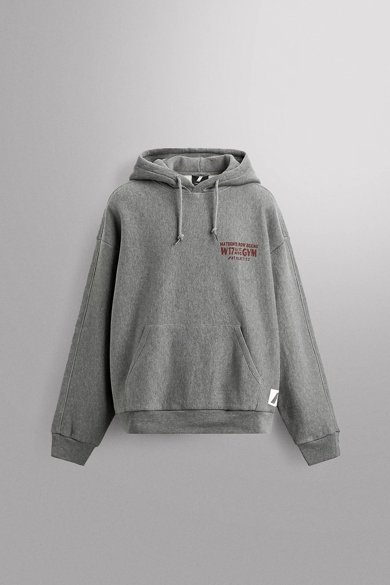 TEXT PRINTED HOODIE