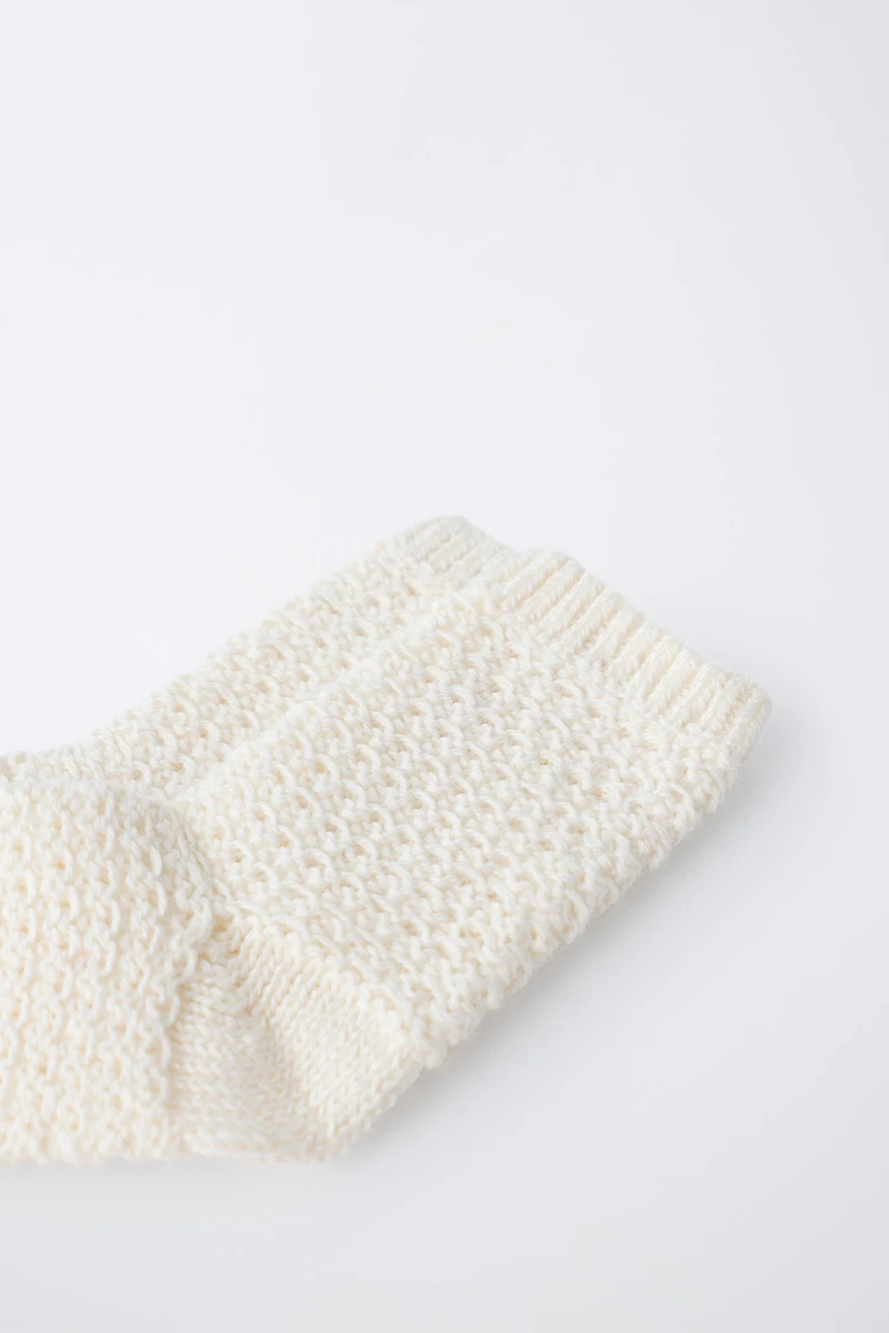 COTTON SILK TEXTURED SOCKS
