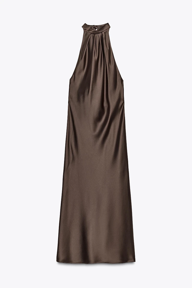HALTER MIDI DRESS