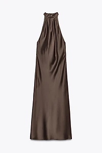 HALTER MIDI DRESS