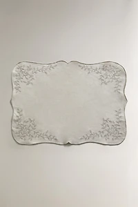 SET DE TABLE LIN BRODERIE VÉGÉTALE