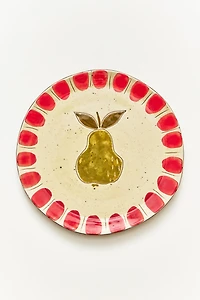 FRUIT EARTHENWARE DESSERT PLATE