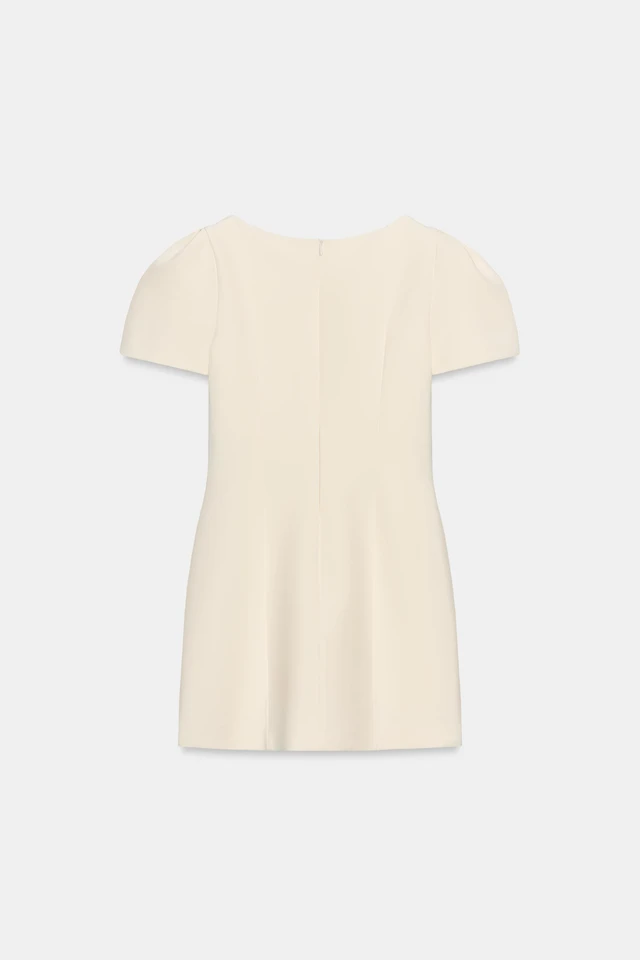 Zara SHORT PLEATED POCKET DRESS | Place Rosemre