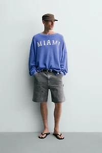 BERMUDA RELAXED FIT POCHE CHARPENTIER