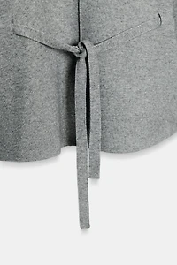 DRAWSTRING KNIT JUMPER