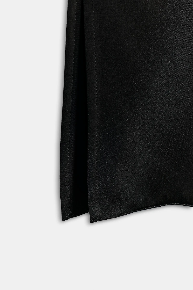 ZW COLLECTION ASYMMETRIC SATIN DRESS
