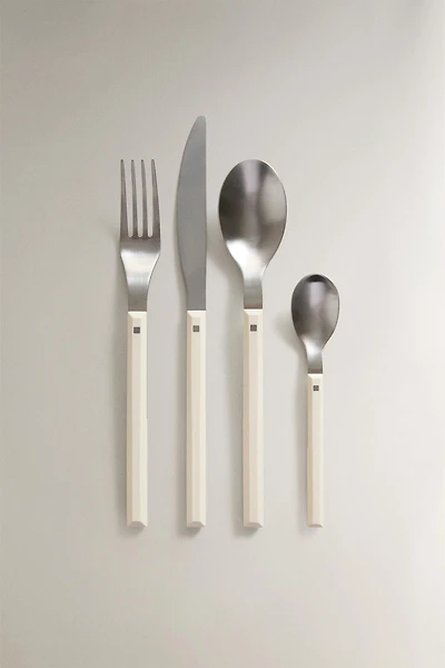 HEXAGONAL HANDLE FLATWARE SET (SET OF 4)