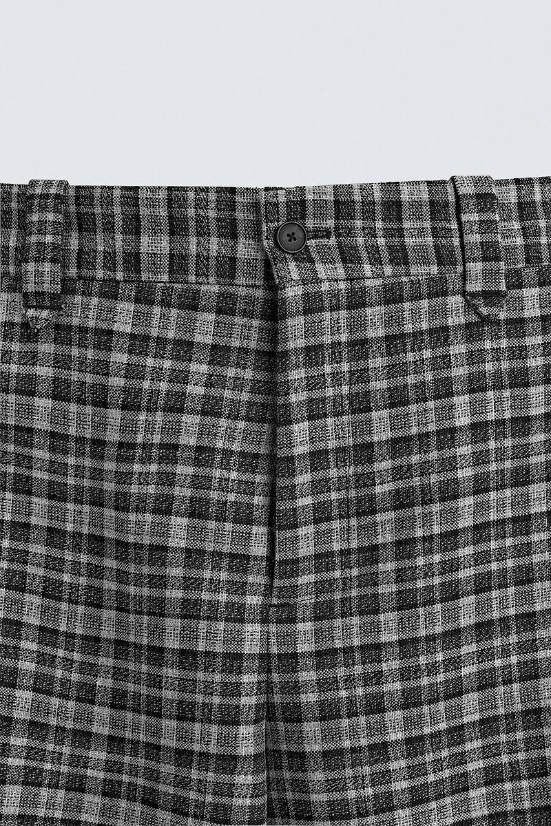 CHECK SUIT TROUSERS HARRY LAMBERT FOR ZARA X DISNEY