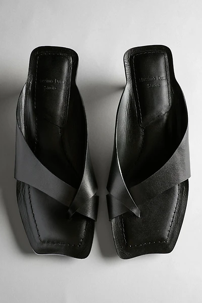 Leather heeled sandals