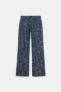 PANTALON EN DENIM JACQUARD ZW COLLECTION