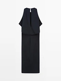 Pleated midi dress
