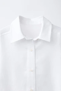 PLAIN LINEN BLEND SHIRT