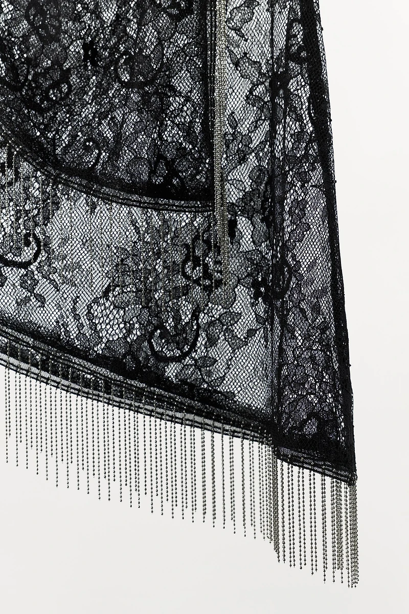 BEADED HALTER TOP