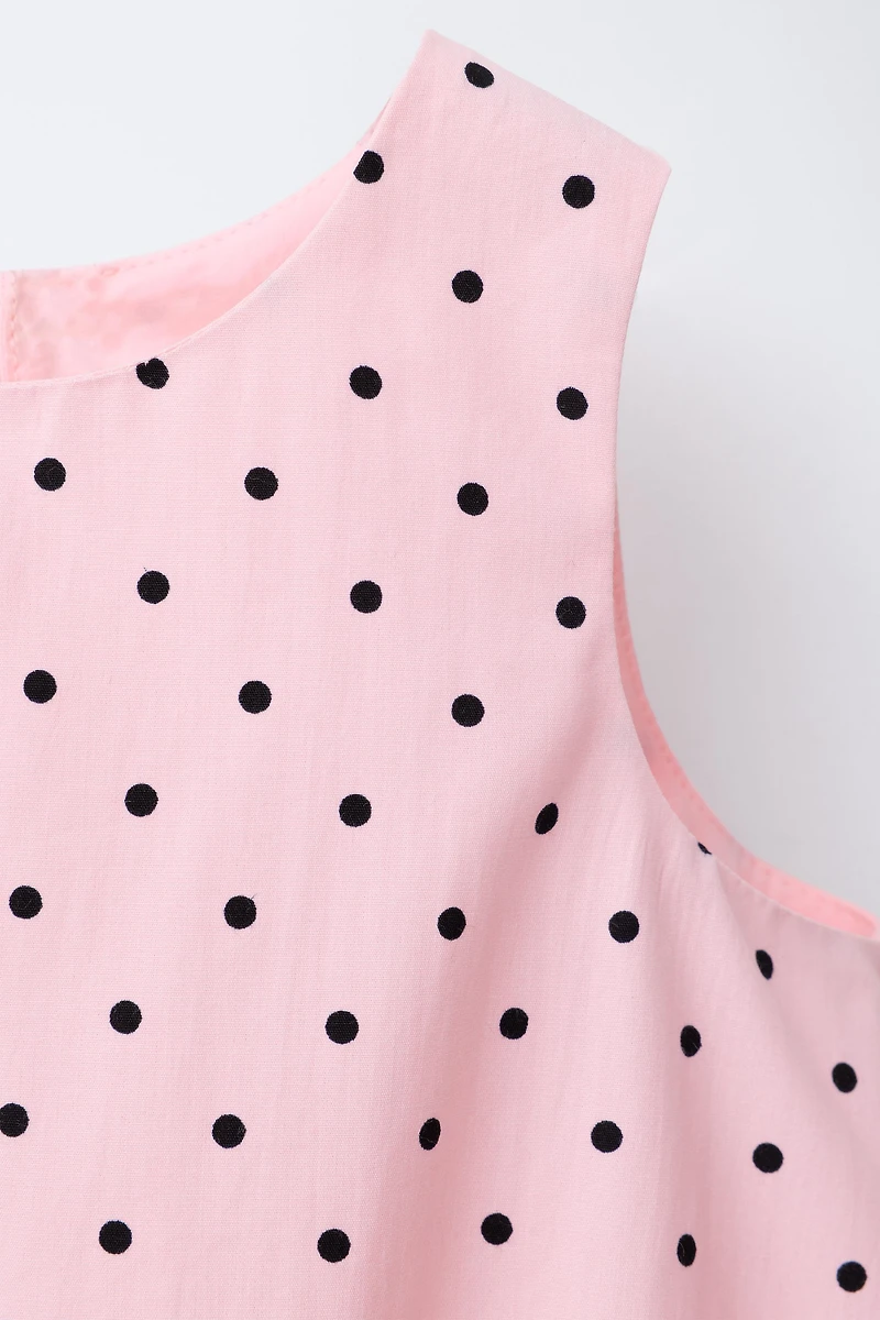 POLKA DOT PRINTED BALLOON TOP