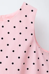 POLKA DOT PRINTED BALLOON TOP