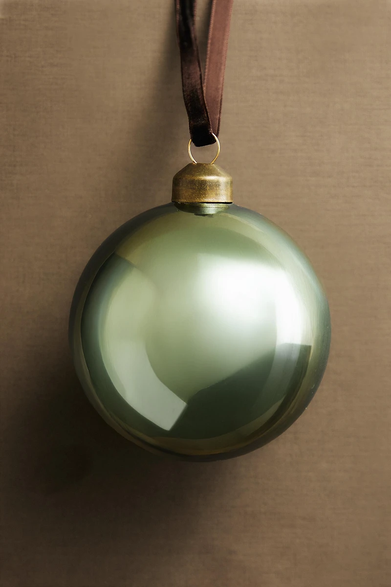 DÉCORATION SAPIN BOULE VERTE NOËL