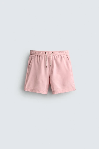 LONG SEERSUCKER SWIM SHORTS