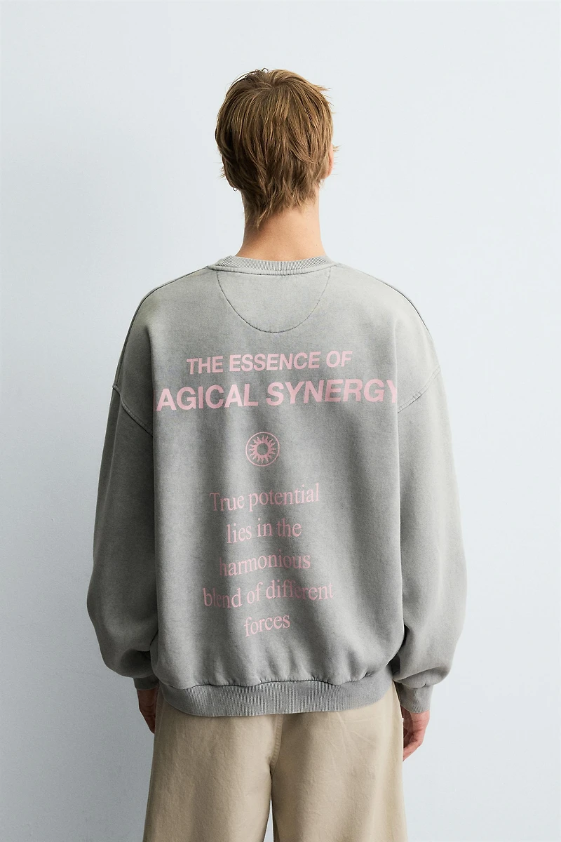 COMBINED PRINT SWEATSHIRT