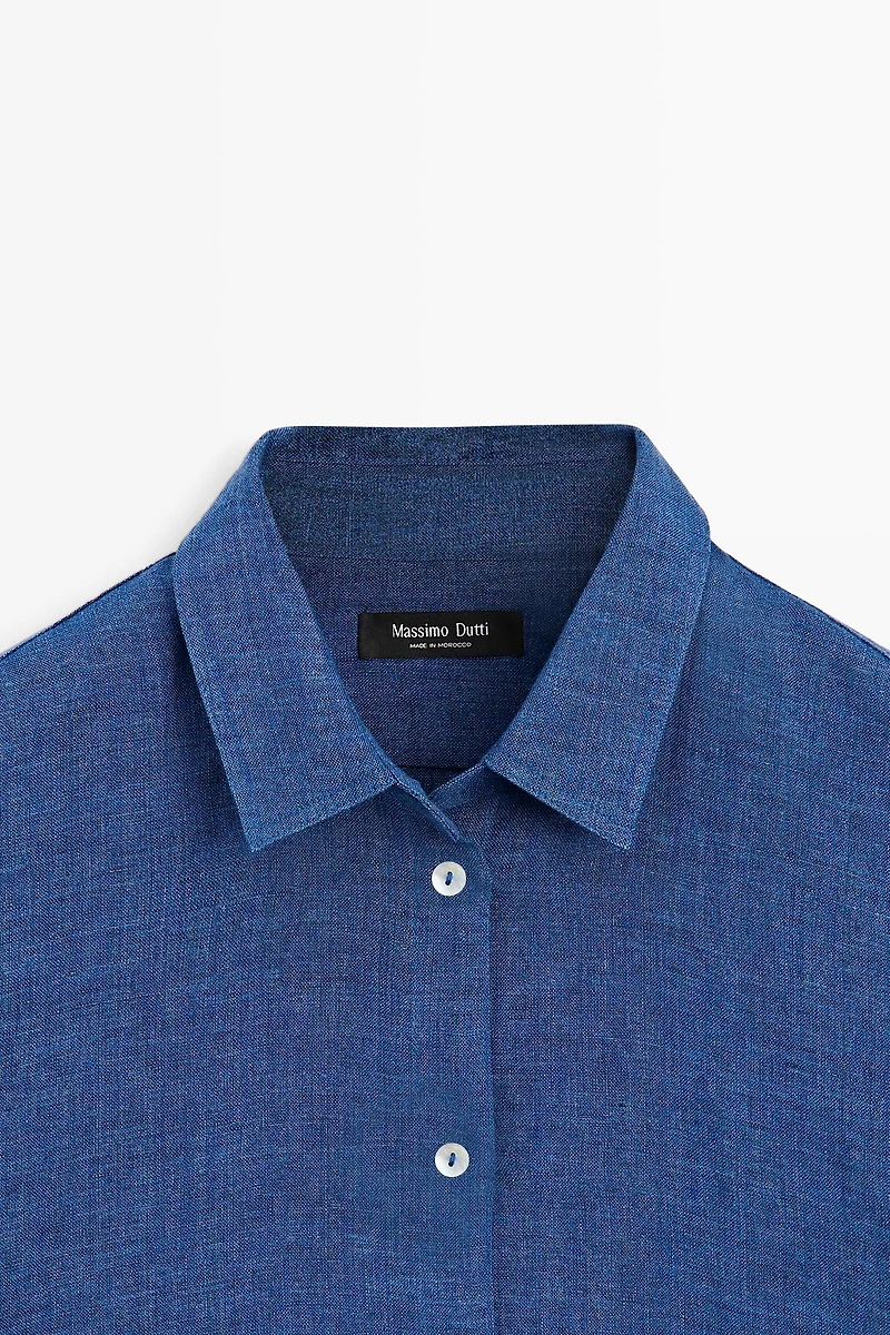 Flowing 100% linen shirt