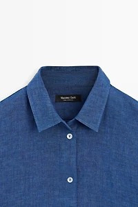 Flowing 100% linen shirt