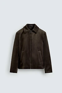 BLOUSON REGULAR FIT EN VELOURS