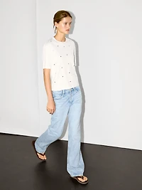 T-shirt oversize avec œillets